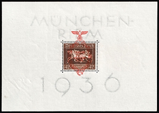 1937 Third Reich, Germany, Souvenir Sheet