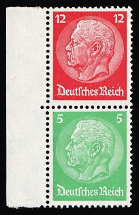 1933 Third Reich, Germany, Se-tenant, Zusammendrucke, Margin