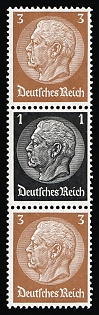 1934 Third Reich, Germany, Se-tenant, Zusammendrucke