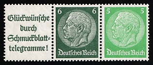 1939 Third Reich, Germany, Se-tenant, Zusammendrucke