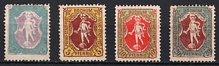 1887 Bochum, Germany Local Post, Private City Mail, Complete Set