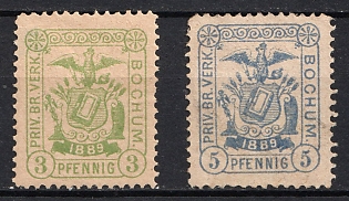 1889 Bochum, Germany Local Post, Private City Mail