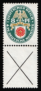1929 8pf Weimar Republic, Germany, Se-tenant, Zusammendrucke