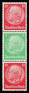 1933 Third Reich, Germany, Se-tenant, Zusammendrucke