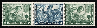 1933 Third Reich, Germany, Se-tenant, Zusammendrucke