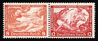 1933 Third Reich, Germany, Se-tenant, Zusammendrucke