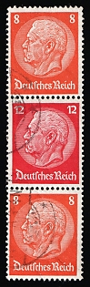 1933 Third Reich, Germany, Se-tenant, Zusammendrucke, Signed