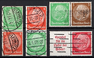 1934 Third Reich, Germany, Se-tenants, Zusammendrucke