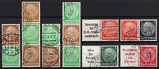1936-37 Third Reich, Germany, Se-tenants, Zusammendrucke