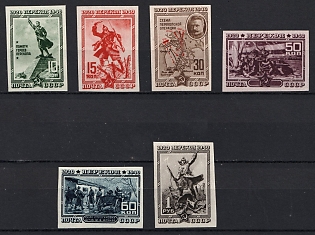 1940 The 20th Anniversary of Fall of Perekop, Soviet Union, USSR, Russia, Imperforate, Complete Set