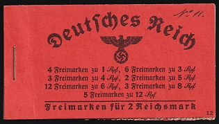 1940-41 Complete Booklet with stamps of Third Reich, Germany, Excellent Condition