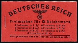 1941 Complete Booklet with stamps of Third Reich, Germany, Excellent Condition