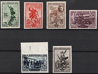 1940 The 20th Anniversary of the Fall of Perekop, Soviet Union, USSR, Russia, Imperforate, Complete Set