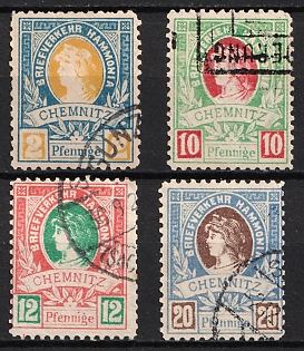 1887 Chemnitz, Germany Local Post, Private City Mail