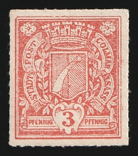 1897 3pf Colmar, Germany Local Post, Private City Mail