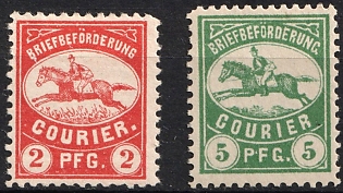 1895 Darmstadt, Germany Local Post, Private City Mail