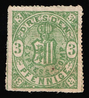 1865 Dresden 'A. Express-Compagnie (Express Company)', Germany Local Post, Private City Mail