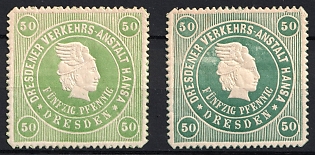 1887 Dresden 'C. Dresdner Verkehrs-Anstalt Hansa (Dresden Transport Company Hansa)', Germany Local Post, Private City Mail