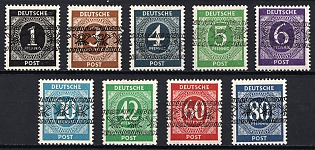1948 British and American Zones of Occupation, Allied Occupation, Germany, Complete Set, Signed