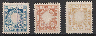 1887 Falkenstein, Germany Local Post, Private City Mail, Violet Rectangular Cancellation