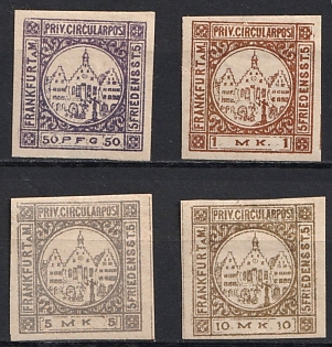 1888 Frankfurt 'B. Drucksachen- & Circular-Beförderung (Printed Matter & Circular Delivery)', Germany Local Post, Private City Mail