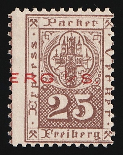 1891 25pf Freiburg (Sachsen), Germany Local Post, Private City Mail