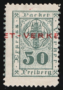 1891 50pf Freiburg (Sachsen), Germany Local Post, Private City Mail