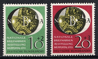 1951 German Federal Republic, Germany, Complete Set