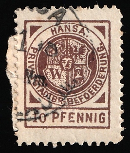 1896 10pf Breslau, Germany Local Post, Private City Mail