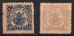 1888 Erfurt, Germany Local Post, Private City Mail