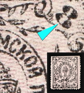 1878 3k Orgeev Zemstvo, '8' Instead of '3' in Upper Left Corner