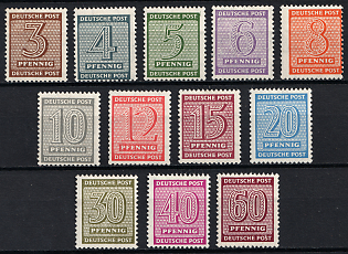 1945 West Saxony, Soviet Russian Zone of Occupation, Complete Set
