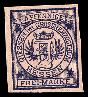 1888 5pf Giessen, Germany Local Post, Private City Mail