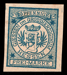 1888 20pf Giessen, Germany Local Post, Private City Mail