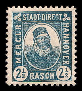 1892 2.5pf Hannover, Germany Local Post, Private City Mail
