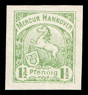 1892 1.5pf Hannover, Germany Local Post, Private City Mail