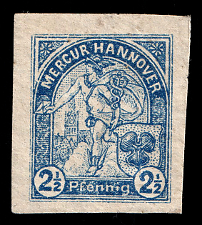 1895 2.5pf Hannover, Germany Local Post, Private City Mail