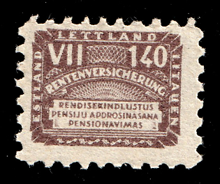 1941 140rpf Estonia, Latvia, Lithuania, German Occupation, Germany, Revenues, Pension Insurance