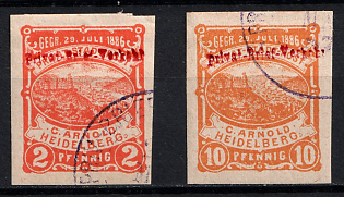 1887 Heidelberg, Germany Local Post, Private City Mail, CTO Cancelled-to-order