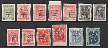 1920 Thrace, Greek Occupation, Provisional Issue (Mi. 22 - 30, Signed, Full Set, CV $330)
