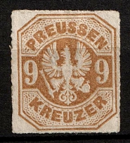 1867 9kr Prussia, German States, Germany (Mi. 26, Sc. 27, CV $40, MNH)