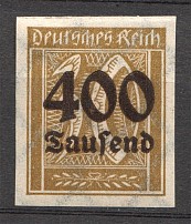 1923 Germany 400.000 on 30 Mark (Imperf, CV $80)