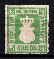 1864 1/3sgr Mecklenburg-Strelitz, German States, Germany (Mi. 2 a, CV $50)