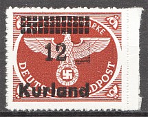 1945 Germany Occupation of Kurland (Rouletting, MNH)
