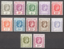 1938-49 Mauritius British Empire CV 100 GBP (Full Set)