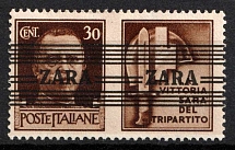 1943 30c Zadar, German Occupation, Germany (Mi. 36 II, CV $70)