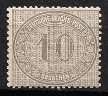 1872 10gr German Empire, Germany (Mi. 12, Signed, CV $30)