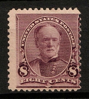 1893 8c Sherman, United States, USA (Scott 225, Lilac, CV $50)