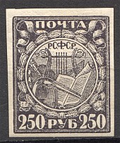 1921 RSFSR 250 Rub (Typographic Printing, CV $175, MNH)