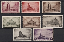 1937 Architecture of New Moscow, Soviet Union, USSR, Russia (Full Set, MNH)